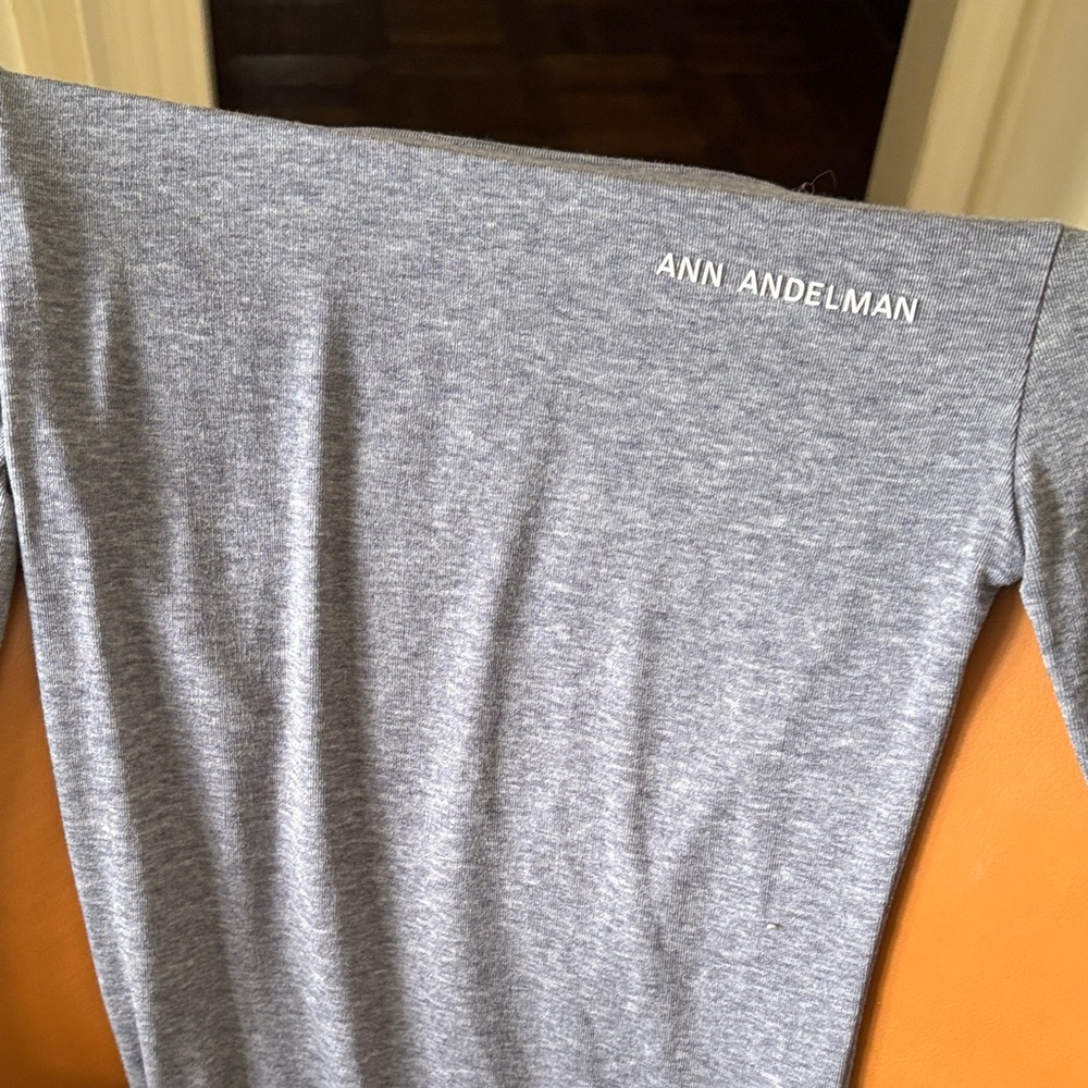 Gray Long Sleeve Women's Top Ann Andelman- designer Small